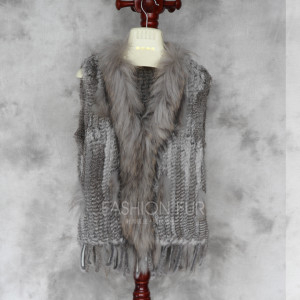 1704155 knitted rabbi fur vest with tassles with raccoon fur collar eileenhou lvcomeff (32)