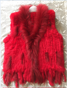 1704155 knitted rabbi fur vest with tassles with raccoon fur collar eileenhou lvcomeff (6)