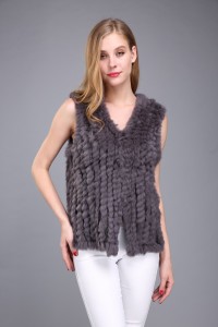 1706020 gray knitted woven rabbit fur vest lvcomeff (12)