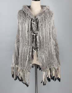 1705078 knitted rabbit fur shawl with tassles lvcomeff (1)