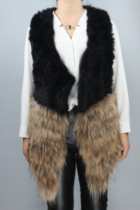 1705081 knitted rabbit fur raccoon fur vest lvcomeff (1)