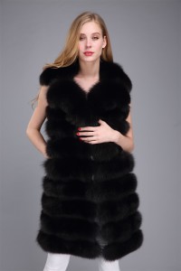 1706010 fox fur vest with big collar black (37)