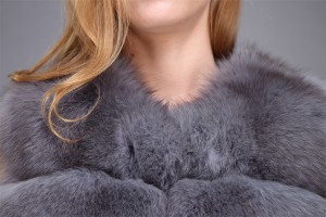 1706013 fox fur gilet eileenhou gray color (28)