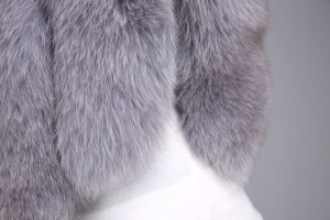 1706015 fox fur bolero vest short eileenhou gray (26)