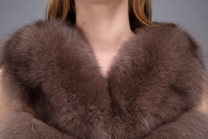 1706016 fox fur vest brown color eileenhou (27)