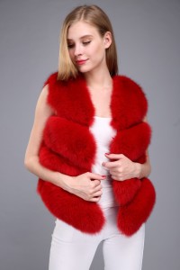 1706016 red fox fur short gilet eileenhou (7)