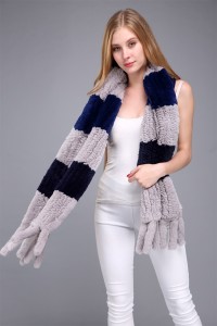 1706046 knitted rex rabbit fur scarf eileenhou (12)