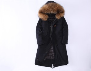 1707005 down coat with raccoon fur hood trimming (44)