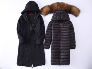 1707005 down coat with raccoon fur hood trimming (48)