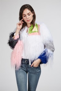 1708003 rabbit fur ,sheep fur ,rabbit fur jacket(131)