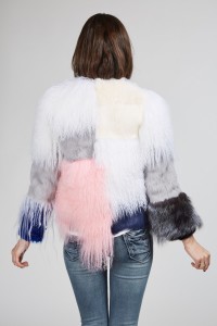 1708003 rabbit fur ,sheep fur ,rabbit fur jacket(146)