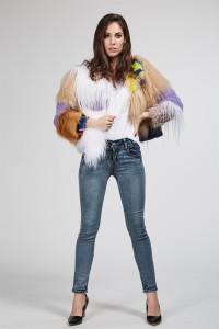 1708003 rabbit fur ,sheep fur ,rabbit fur jacket(148)