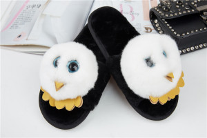 1708088 rex rabbit fur slippers bird shoe (22)