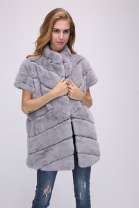 1708146 rex rabbit fur coat with down sleeve detachable (46)