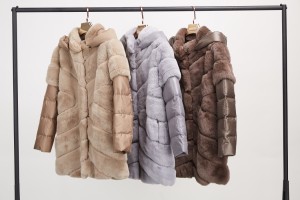 1708146 rex rabbit fur coat with down sleeve detachable (5)