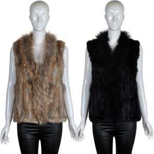 1805103 knitted rabbit raccoon fur vest eileenhou (9)