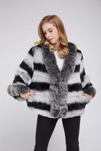 1807013 chinchilla jacket with fox fur collar LVCOMEFF (15)