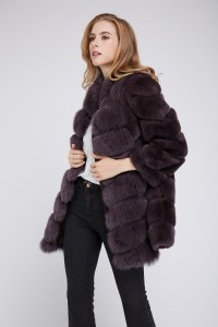 1807015 REX RABBIT FUR COAT WITH FOX FUR FRONT eileenhou (11)