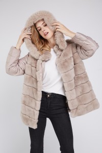 1807021 rex rabbit fur coat with down sleeve eileenhou (15)