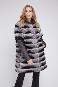 1807022 rex rabbit fur coat chinchilla with down sleeve eileenhou (14)