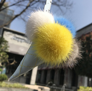 1807047 mink fur icecream keychain pompoms eileenhou (38)