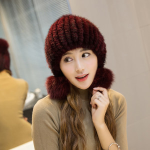 1807058 mink fur hat with fox fur pompms eileenhou (28)