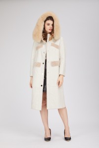 sheep leather coat with fox collar 1809158 eileenhou (17)