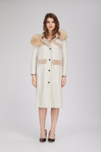 sheep leather coat with fox collar 1809158 eileenhou (23)