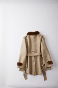 sheep leather coat with min k fur collar 1809159 EILEENHOU (5)