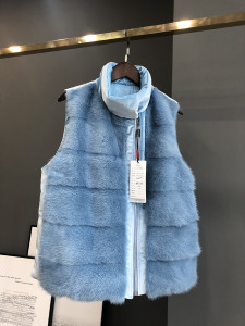 1809003 mink fur vest down lining eileenhou (16)