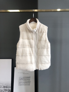 1809003 mink fur vest down lining eileenhou (4)